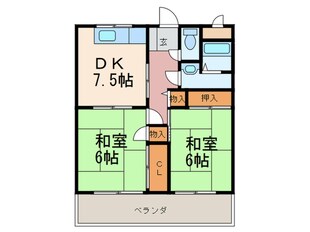 第２サンコスモスの物件間取画像